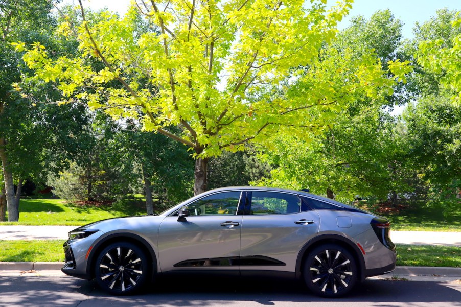 A side view of the 2023 Toyota Crown