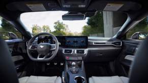 A 2024 Ford Mustang cockpit