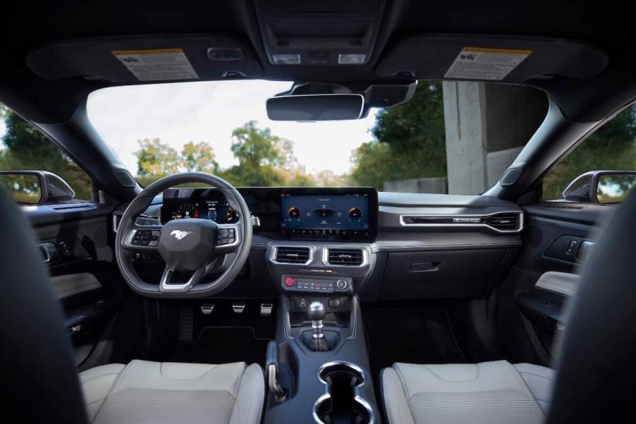 A 2024 Ford Mustang cockpit