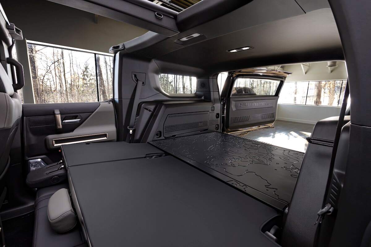 The 2024 GMC Hummer EV SUV features a ton of cargo space