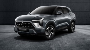 Dark 2024 Mitsubishi Compact SUV on dark background