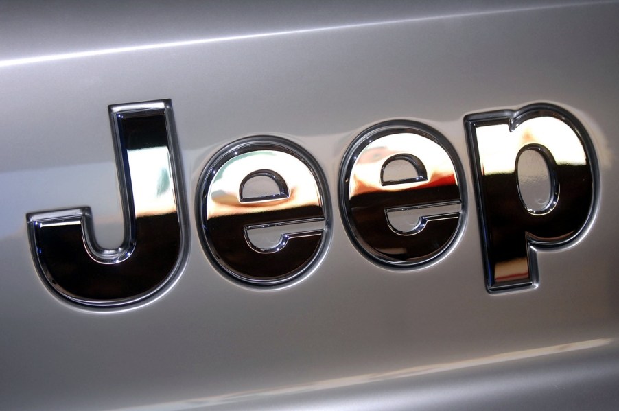 Chrome Jeep hood badge