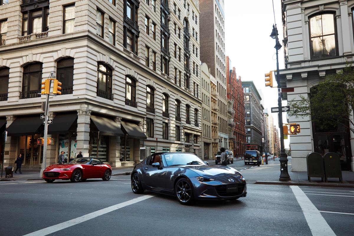 2023 Mazda Miata in the city