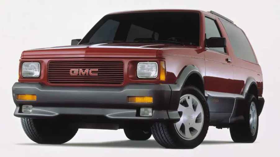 1992 GMC Typhoon performance SUV on white background