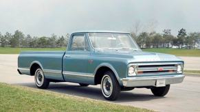 A second-gen 1967 Chevy C10 Series pickup truck model, also known as the Action Line generation