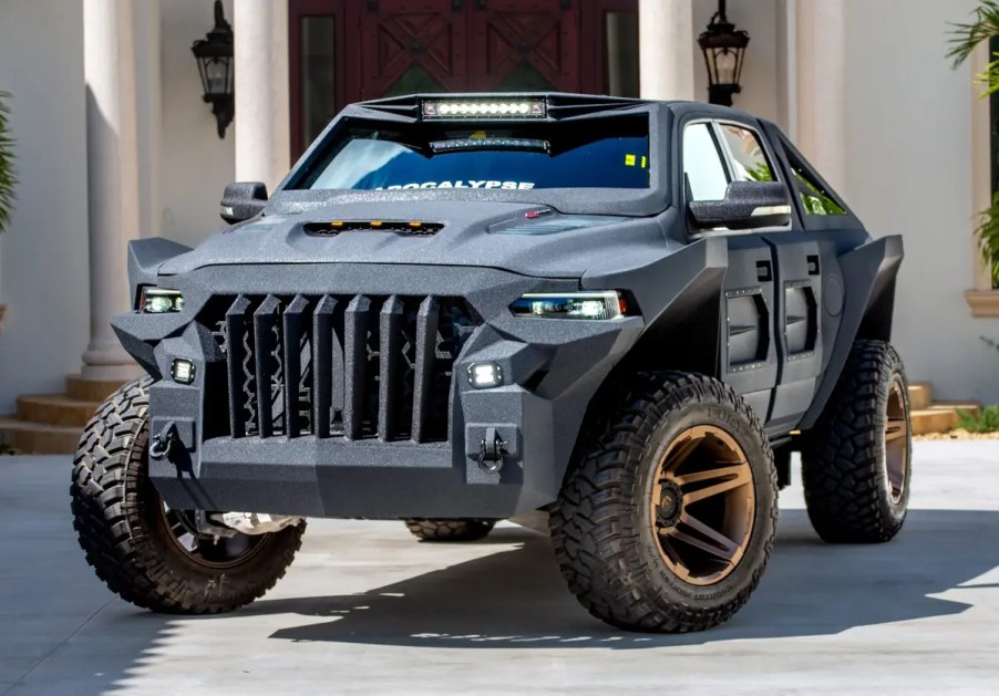 2023 Apocalypse Super Truck Ram TRX in front of building