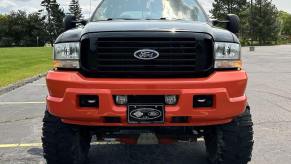 The instrument cluster of a 2004 Ford F-250 Super Duty with the 6.0-liter Power Stroke diesel engine.