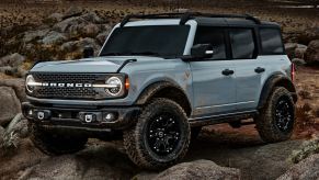 2024 Ford Bronco on rocks