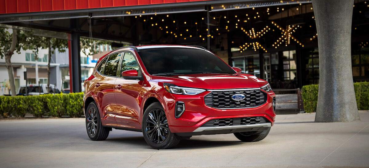 2023 Ford Escape trims: ST-Line Elite Rapid Red