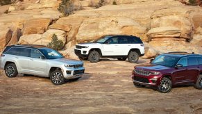 Three 2023 Jeep Grand Cherokee models