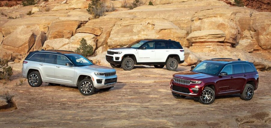 Three 2023 Jeep Grand Cherokee models