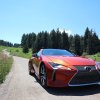 A front corner view of the 2023 Lexus LC 500