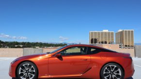 A side view of the 2023 Lexus LC 500