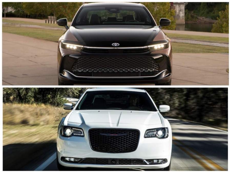 2023 Toyota Crown vs 2023 Chrysler 300 large sedans