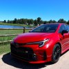 2023 Toyota GR Corolla on a dirt road