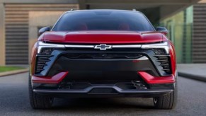 A 2024 Chevy Blazer EV midsize electric SUV is parked.