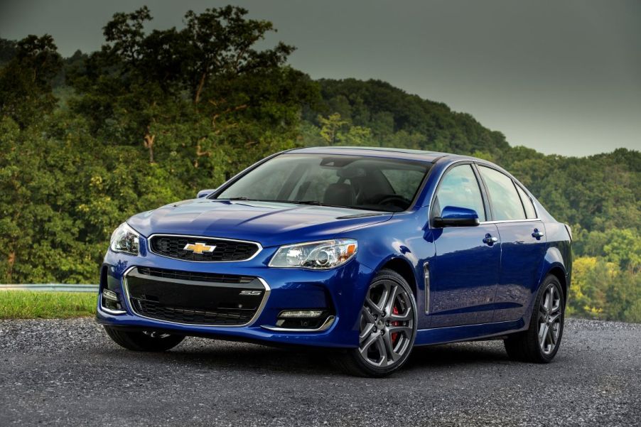 2017 Chevy SS Blue front