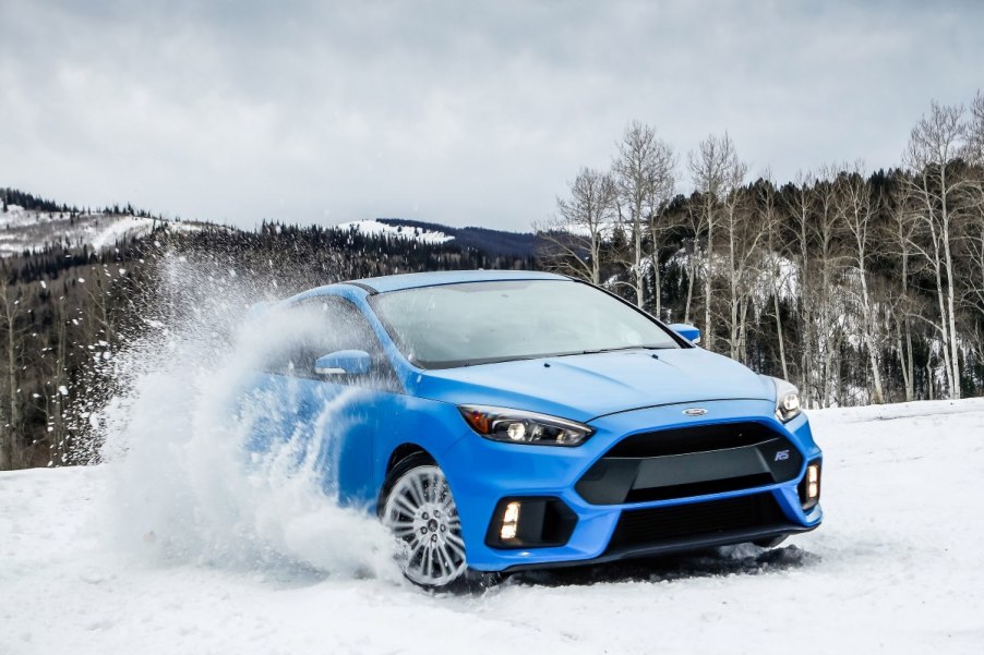 Ford Focus RS in the snow