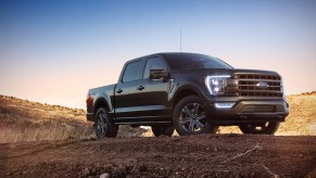 All-new Ford F-150 Lariat in Space White. The Ford F-150's size seems to be increasing over time