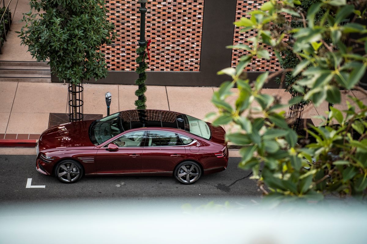 2023 Genesis G80 from above