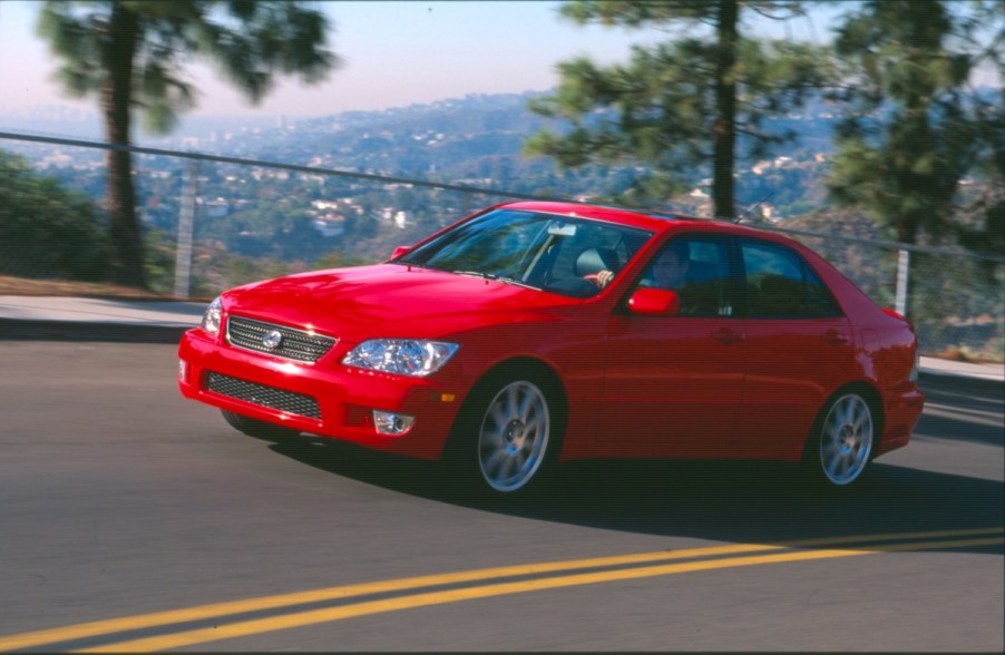 Red Lexus IS 300