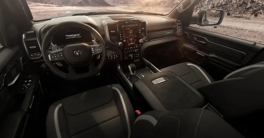 Black 2023 Ram 1500 TRX Final Edition interior