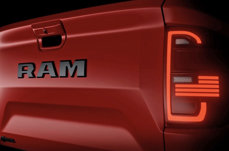 A teaser for the upcoming Ram Dakota