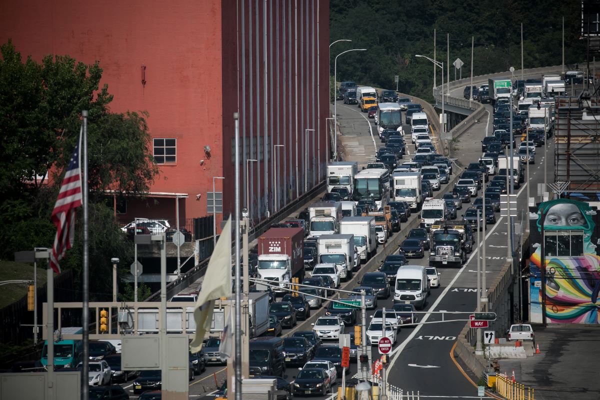 Traffic jam in New Jersey