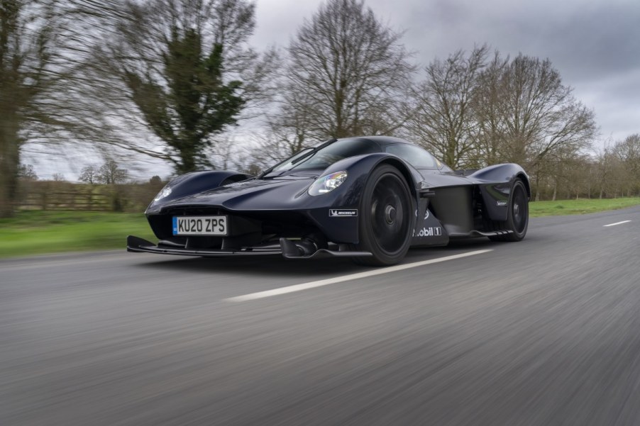 Aston Martin Valkyrie on the street