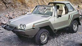 Two-tone silver 1983 Glenfrome Facet SUV