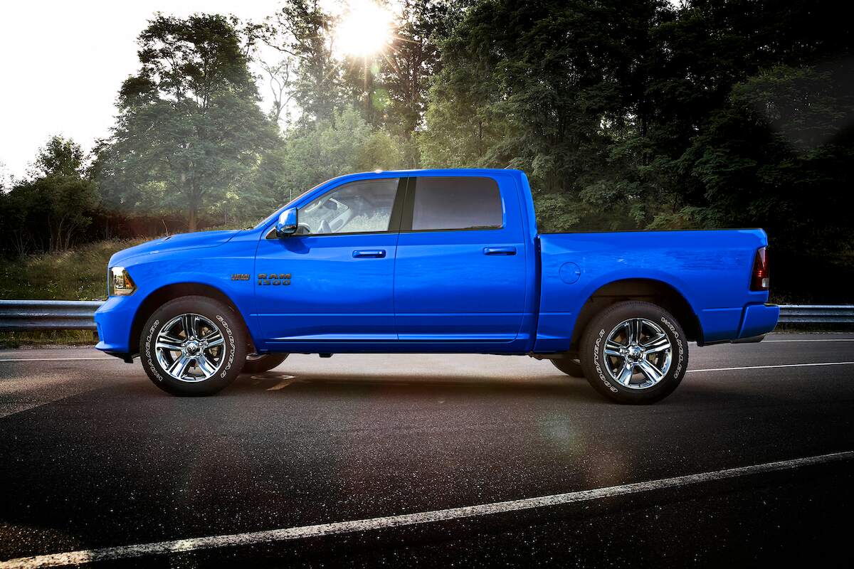 2018 Ram 1500 Hydro Blue Sport profile