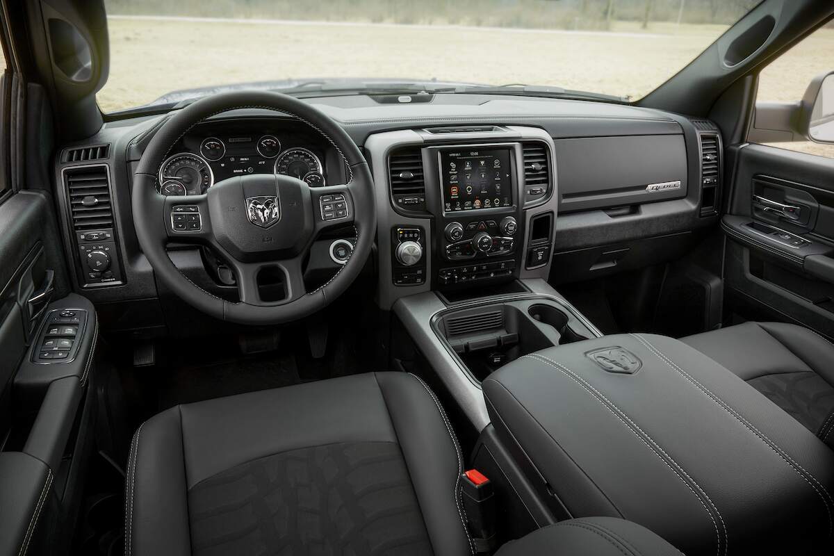 2018 Ram 1500 Rebel Blue Streak Crew Cab 4x4 interior