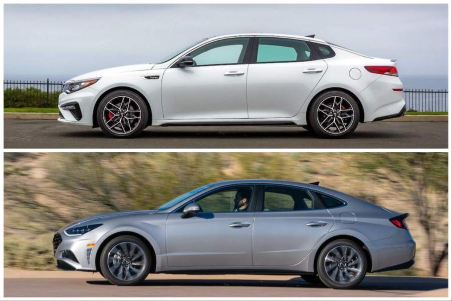 2020 Kia Optima vs 2020 Hyundai Sonata used midsize sedans