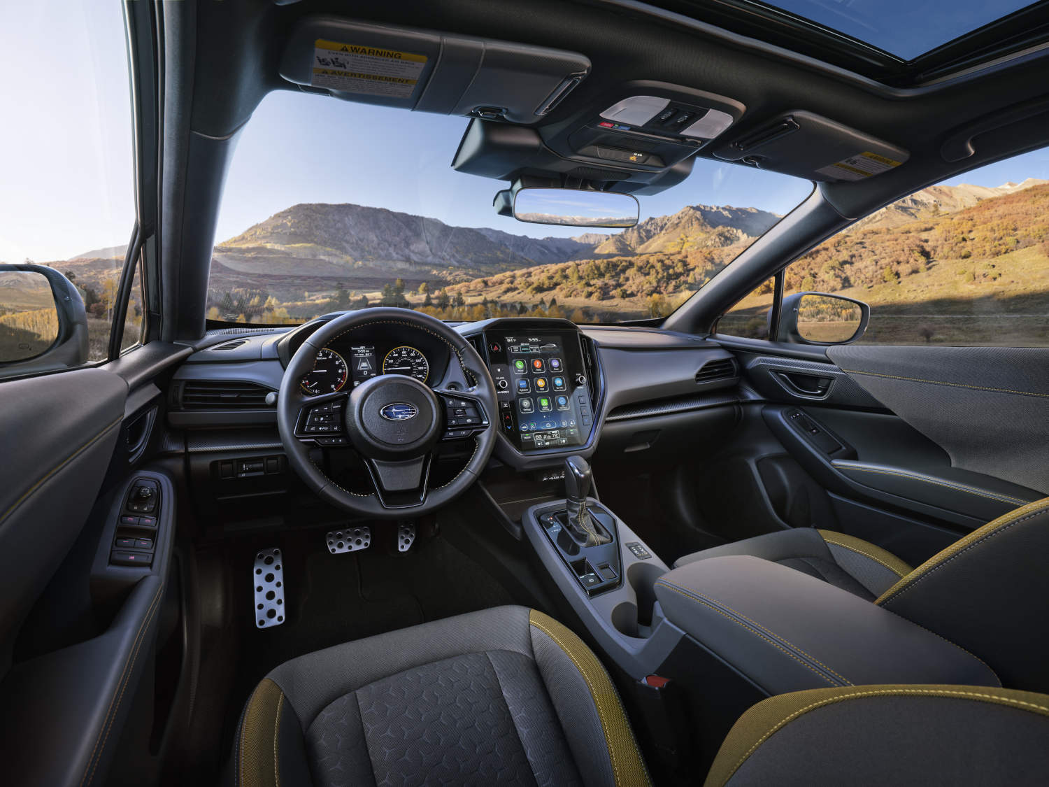 Inside the 2024 Subaru Crosstrek cabin