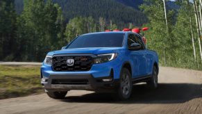 The 2024 Honda Ridgeline TrailSport off-roading