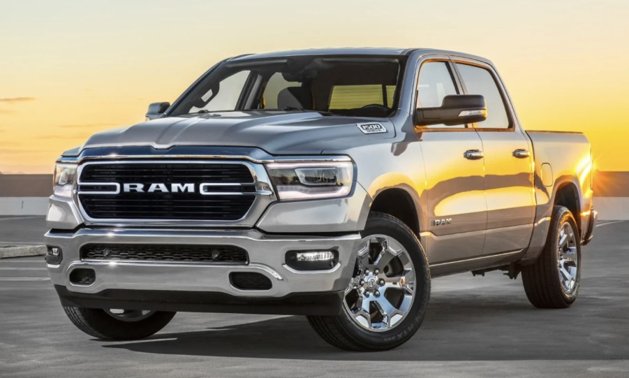 The 2024 Ram 1500 parked at dusk