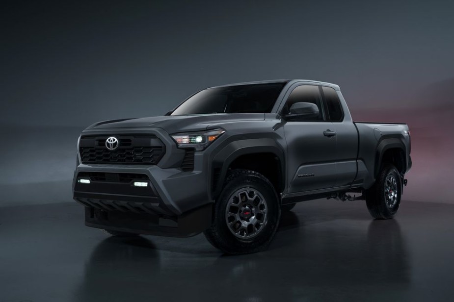 The 2024 Toyota Tacoma TRD PreRunner on display