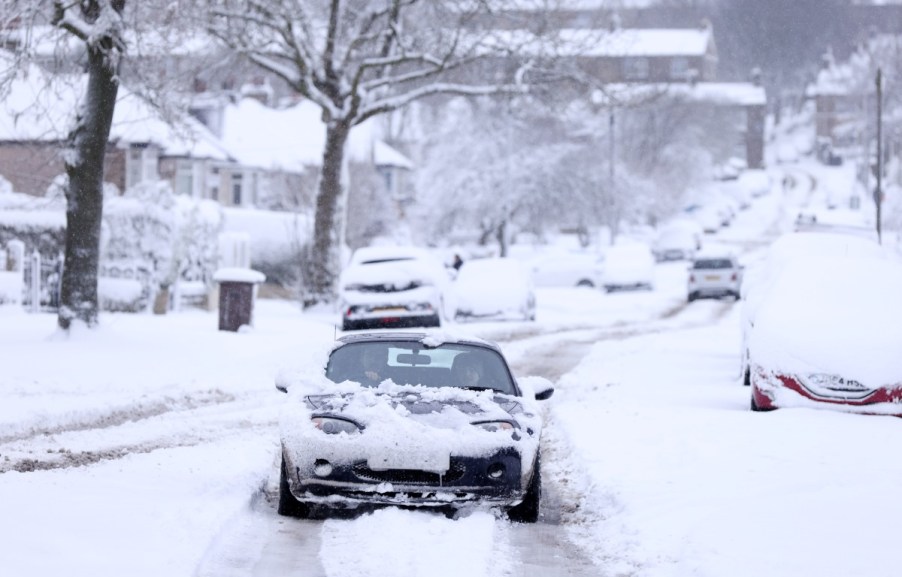 Winter of 2023 will come with lots of heavy, wet snow driving, shown here.