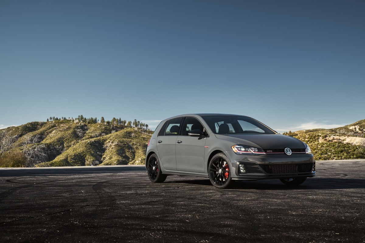 A Volkswagen GTI in grey