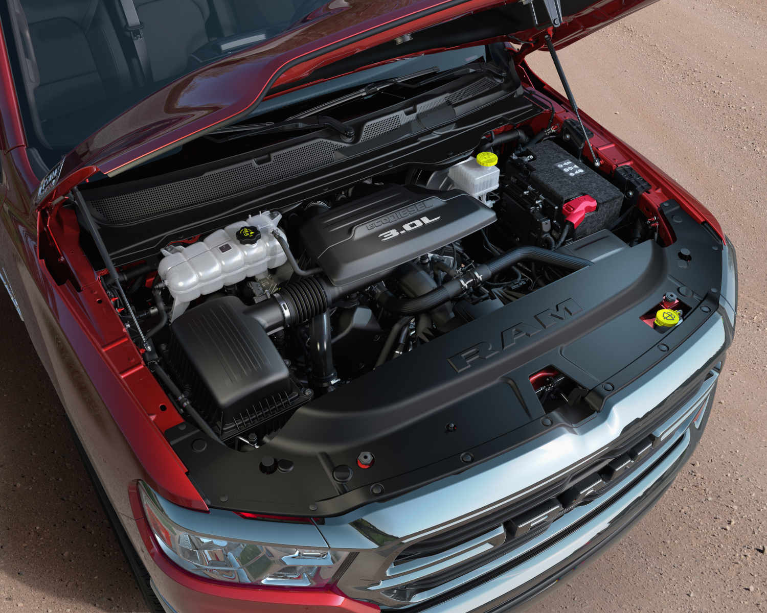 The Ram 1500 EcoDiesel engine