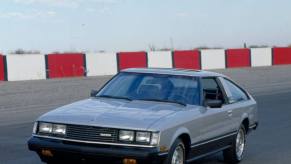 A Toyota Celica Supra on the track