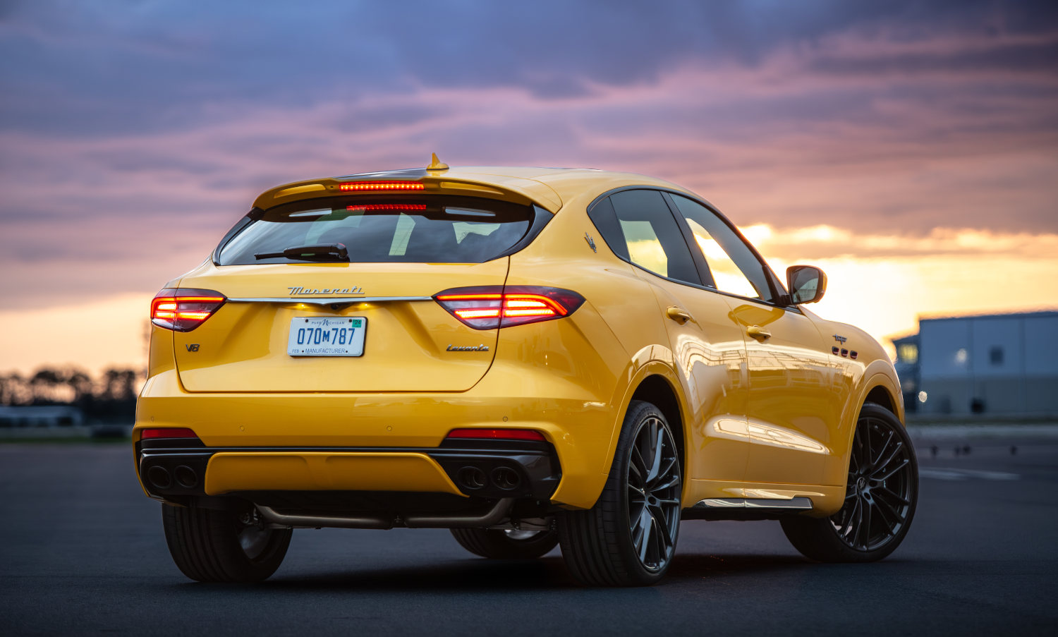 The 2023 Maserati Levante SUV at sunset