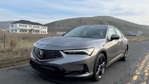 The front corner view of the 2023 Acura Integra