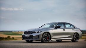 A 2023 BMW 3 Series on display.