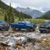 2023 Chevy Silverado 1500 High Country (left), ZR2, and LT