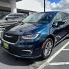 A blue 2023 Chrysler Pacifica at a Chrysler Dodge Jeep Ram dealership. Buyers should beware the Chrysler Pacifica's reliability