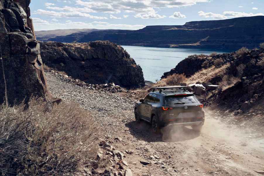 A 2024 Mazda CX-50 in the dirt