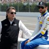 Chase Elliott and Jeff Gordon talk at Pocono