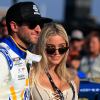 Chase Elliott and Olivia Dunne before race.