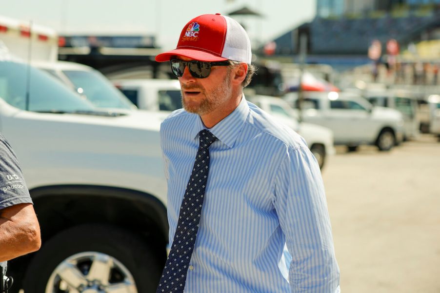 Dale Earnhardt Jr. on pit road at Texas.